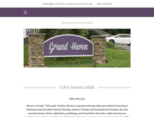 Tablet Screenshot of grandhaven-nursing.com